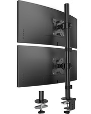 Vertical Dual Monitor Mount, Stacked Monitor Stand for 2 Monitors with Height...