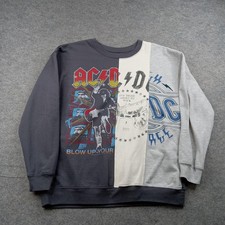 AC/DC Sweatshirt Mens XL Multicolor Graphic Pullover Crewneck Rock Band 2022