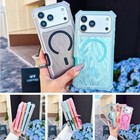 For iPhone 17 Pro Max 16 15 14 13 Rugged Rubber Magnetic Back Shockproof Case