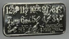 Ultra RARE 12 Days of Christmas Collector Ingot Bar 2 Troy Oz .999 Fine Silver