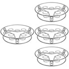 4 Pieces Versatile Food Steamer Rack Stainless Steel Cookware Pot Holders