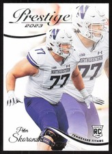 Peter Skoronski 2023 Panini Prestige: #370 Tennessee Titans