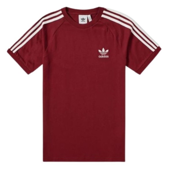 Adidas Originals California Camiseta de Hombre Trefoil Retro 3 Rayas Manga Corta 4