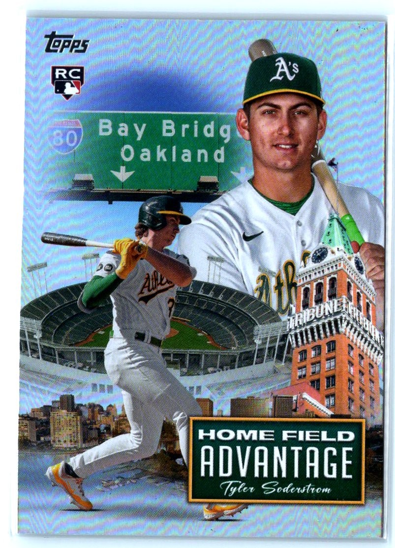 2024 Topps Chrome Update #HFAC-19 Tyler Soderstrom Home Field Advantage RC
