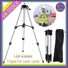 1.2M Universal Laser Level Tripod Adjustable Height Stand for laser Level w/ Bag