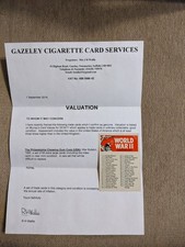 1965 War Bulletin 1-88 with Check List Card, Framed with valuation from Gazeley