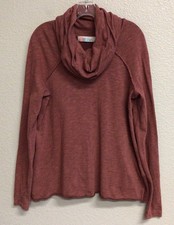 Free People FP Beach Two Body Cowl Neck Marled Long Sleeve Pullover Top Medium