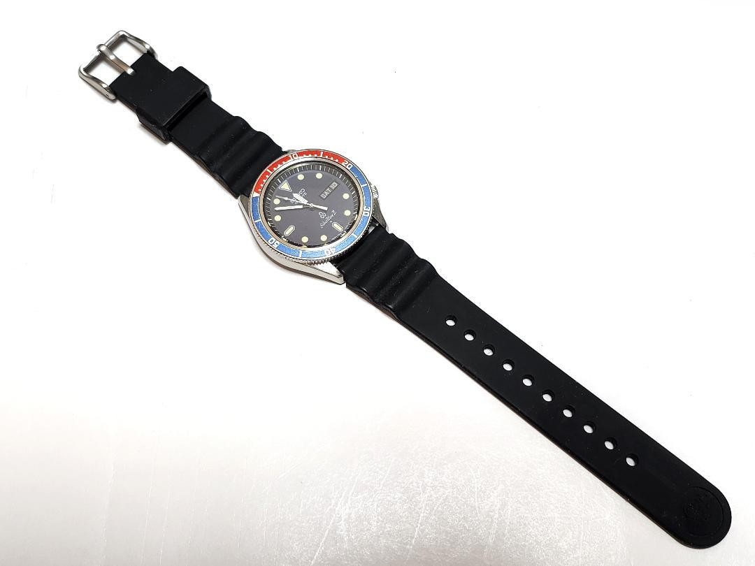 Vintage Seiko Silver Wave Z 7546-606A Quartz Pepsi Bezel Diver