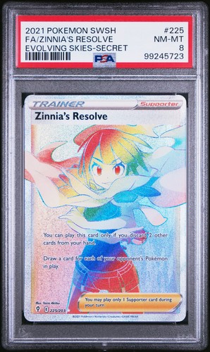 Zinnia's Resolve graded PSA 8 for sale on eBay