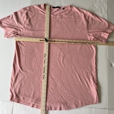 Greyson Performance T-Shirt Mens Large Pink Short Sleeve Lightweight 100% Cotton