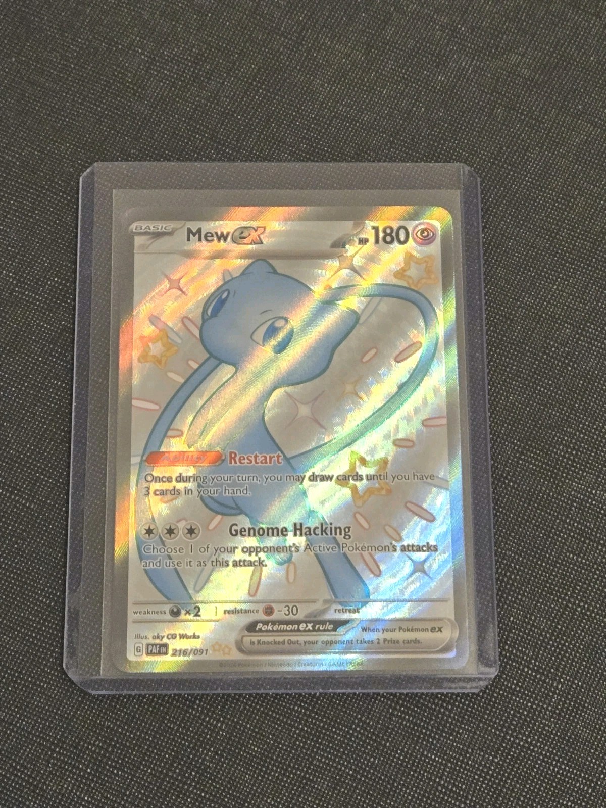 Pokémon TCG: Paldean Fates (216/091) Mew EX Full Art Shiny (NM)