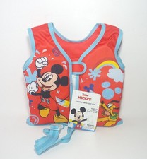 Disney Junior Mickey Mouse Kids 1 Fabric Swim Vest S/M 40 Lbs Weight Capacity
