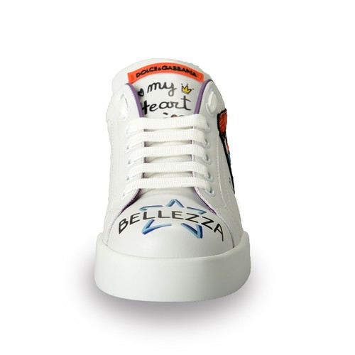 Scarpe sneakers Dolce & Gabbana donna "Portofino Light F15" in pelle US 6 IT 36 - Foto 5 di 8