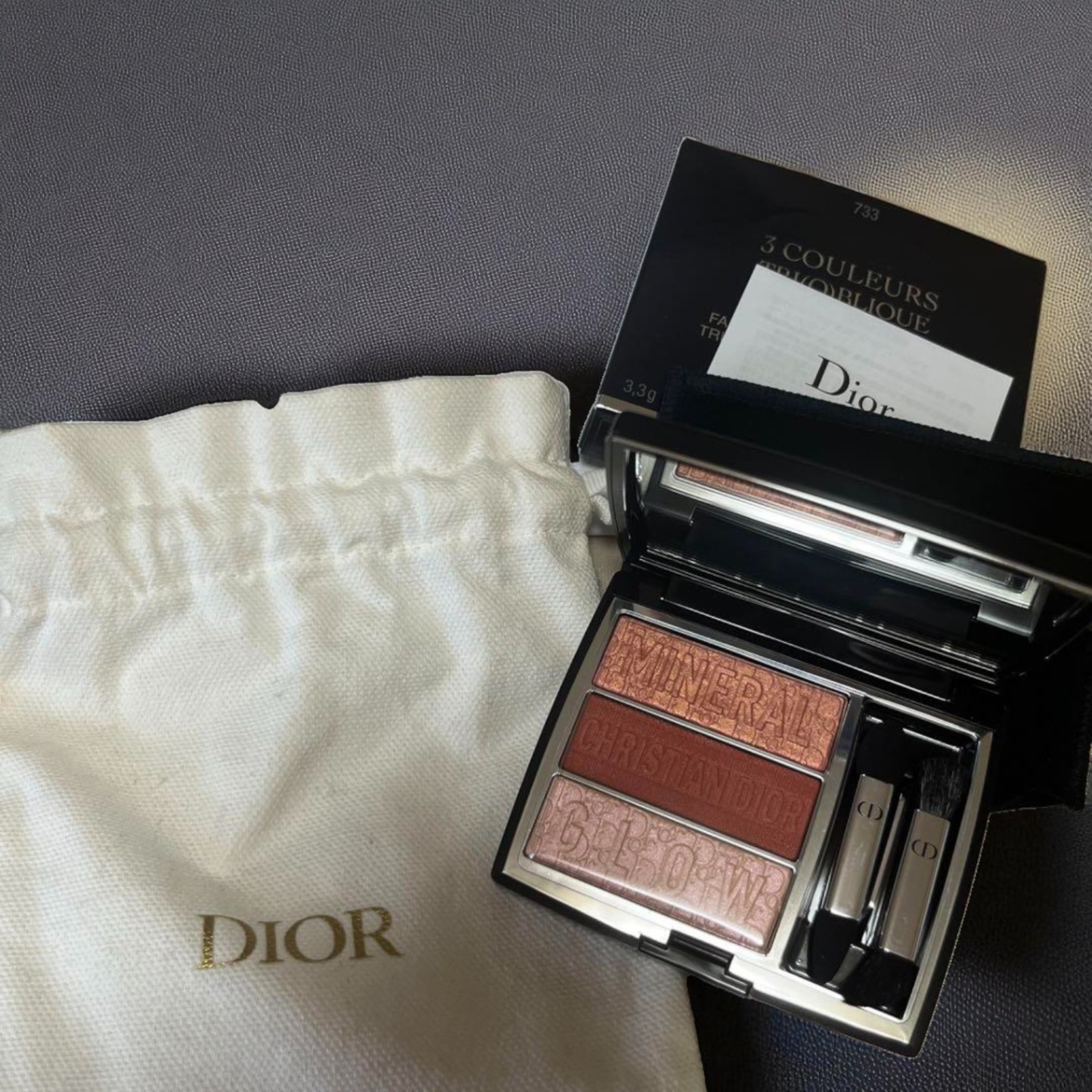Dior Triobrick Palette 733 Coral Glow Limited Edition  Set