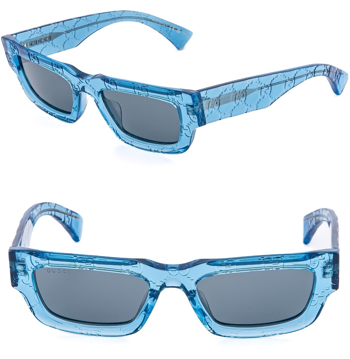 小物 GUCCI archive sunglasses gradation clear GUCCI GG1838S Crystal Blue Guccissima 1838 GG Motif Sunglasses 010