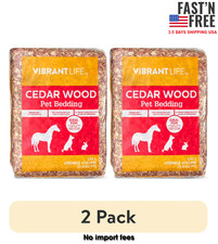  2 pack Vibrant Life Cedar Wood Pet Bedding, 141 L New Bag