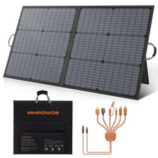 MHPOWOS Solar Panel Foldable 110W for BLUETTI Elite 30 v2 Portable Power Station