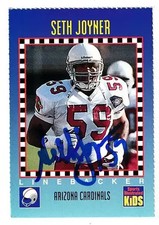 Seth Joyner signed Arizona Cardinals 1994 Sports Illustrated  SI for Kids card