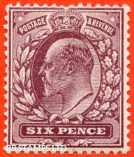 SG. 298a. M33A (3)d. 6d Reddish Purple. A super UNMOUNTED MINT example wi B12820