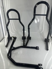 MOTORCYCLE SWING ARM LIFT STAND STREET BIKE FRONT and REAR COMBO Missing Parts