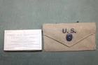 US Military WW2 1942 Medical First Aid Kit Canvas Pouch Carlisle Bandage JB11