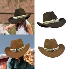 Cappello da cowboy western, elegante, accessori per costumi, copricapo a
