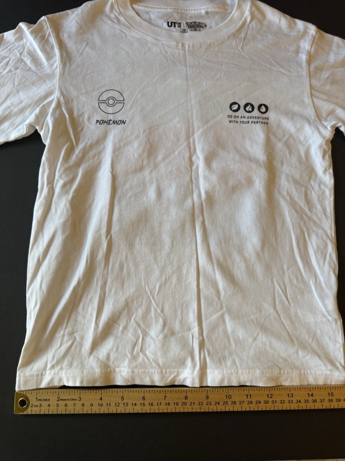 White Pokemon T Shirt For Teen Size 2 thumbnail 2