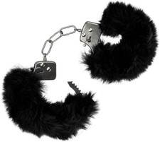 Furry Adjustable Plush Handcuffs with Keys