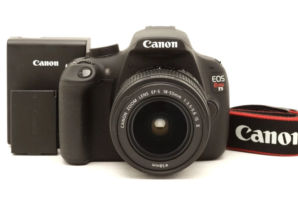 Canon EOS Rebel T5 DSLR Camera with 18-55mm f3.5-5.6 IS II Lens - Image 1 of 4