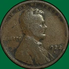 1922-D Lincoln Wheat Cent Fine F Coin #35033