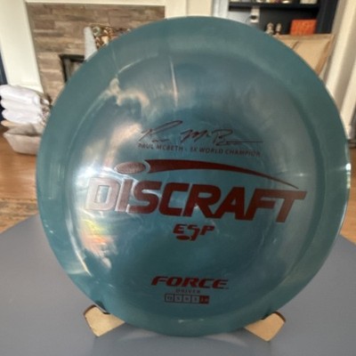 Discraft Force ESP Plastic Blue Paul McBeth 5x Distance Driver 12 5 0 3