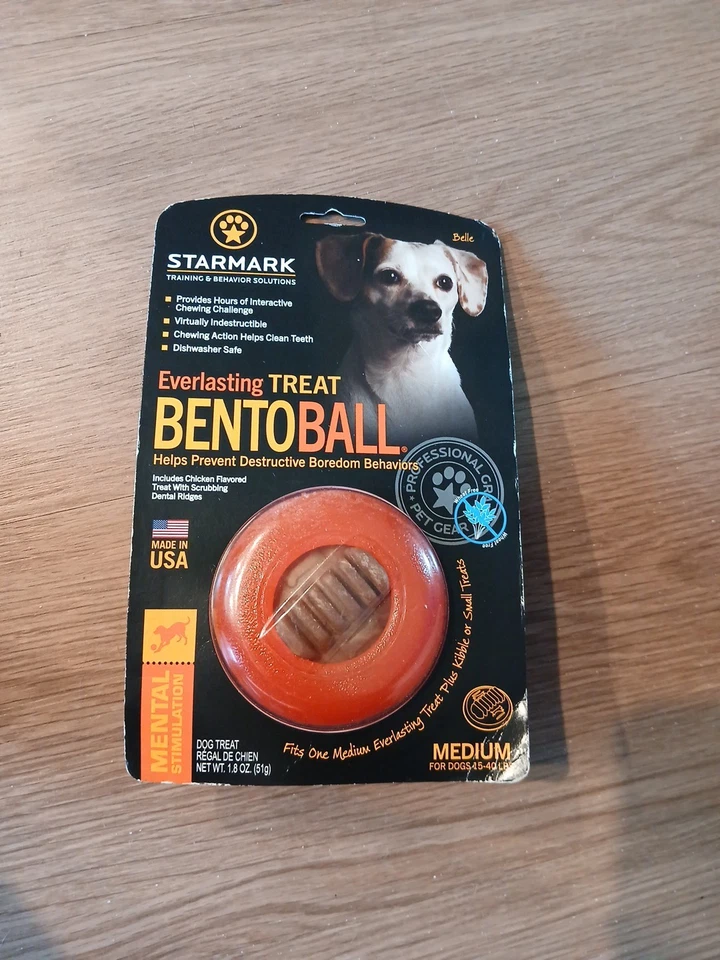 Starmark Everlasting Treat Bento Ball Juguete Estimulado Resistente para Perros - Mediano (debajo Foto 2 de 2