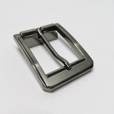 Mens Replacement Belt Buckle Gunmetal Single Prong Fits 1.5 Inch Belt