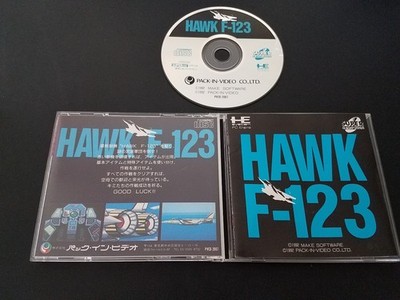 PC Engine Super CD - Hawk F-123 - Import Japan Japanese US SELLER