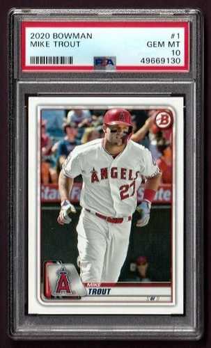 2020 Bowman #1 Mike Trout PSA 10 - LA Angels - SET REGISTRY