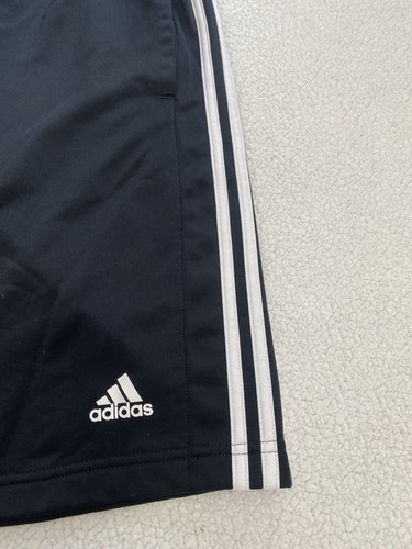 adidas prime green Workout Shorts Mens Large 3 Stripe Black Front Pockets - Picture 4 of 10