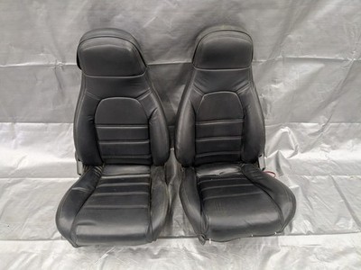 1990-1997 Mazda Mx-5 Miata OEM Black vinyl Seat Pair Recover 90-97 94NA755