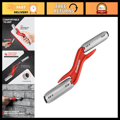 Masonry Brick Jointer Tool - 4 Sizes Stainless Steel Wall Stitcher, Joint Raker