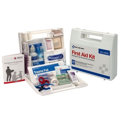 First Aid Only 25 Person Wall Mount First Aid Kit Plastic Case