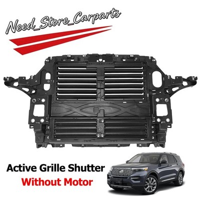 Front Radiator Support Panel Air Shutter Grille For 2020 2021-2023 Ford Explorer