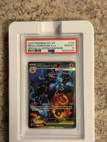 Pokemon 2025 Mega Charizard X ex 125/094 SIR Phantasmal Flames GEM MINT PSA 10