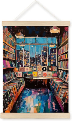 Vintage Music Album Wall Art Decor, Gifts for Vinyl Record Lovers, Music Room De