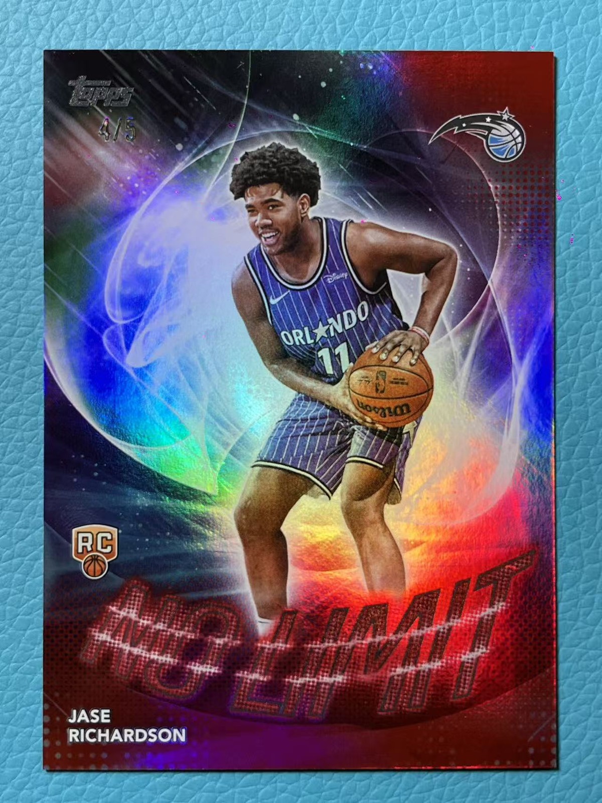 Jase Richardson 2025-26 Topps Basketball 4/5 Red No Limit RC Magic #NL-25