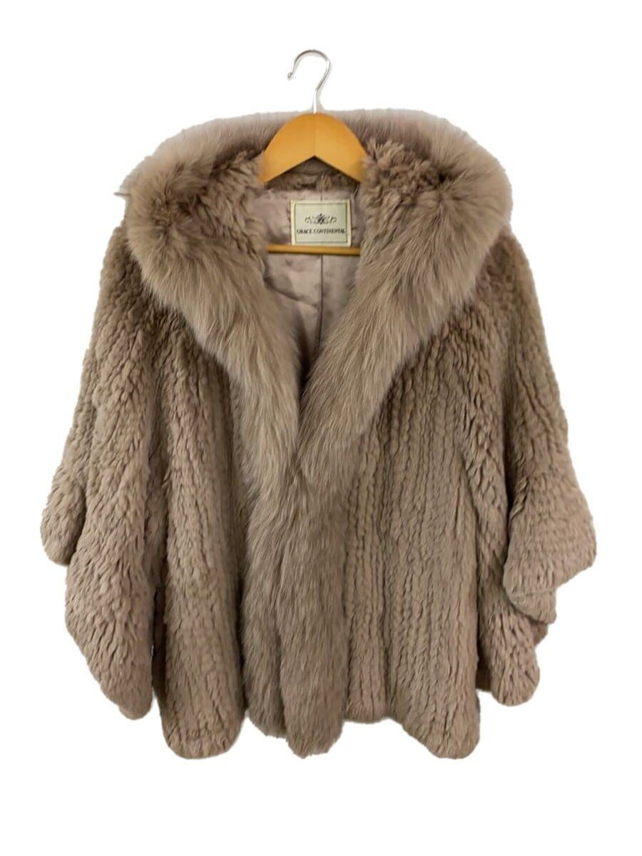 GRACE CONTINENTAL altra giacca 36 pelliccia marrone tinta unita 1236 40710 usata