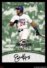 1997 Donruss Signature Series Autographs Millennium Eric Karros AUTO PR SQ 1009