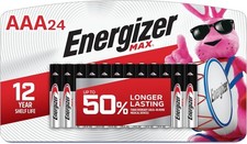 Energizer MAX AAA Batteries 24 Pack , Triple A Alkaline Batteries