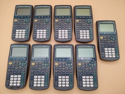 LOT of (9) Texas Instruments TI-73 Graphing Calculator w/ Covers    **READ**