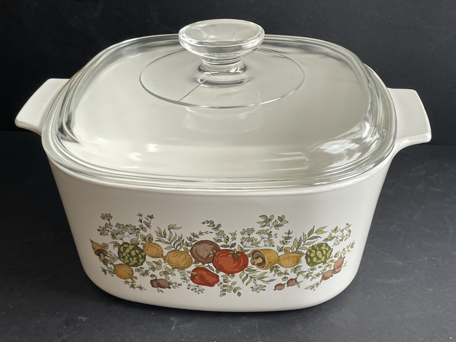 Vintage Corning Ware Spice Of Life Casserole Dish A-3-B 3 QT & PYREX A ...