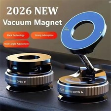 360 Adjustable Suction Cup Phone Holder Vacuum Magnetic Car Foldable Pocket