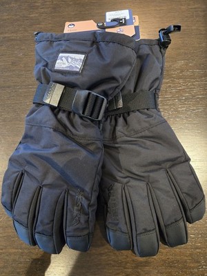 New Hestra Gauntlet Senior Gloves Black Liners Ski Snowboard Winter Sr 5 finger
